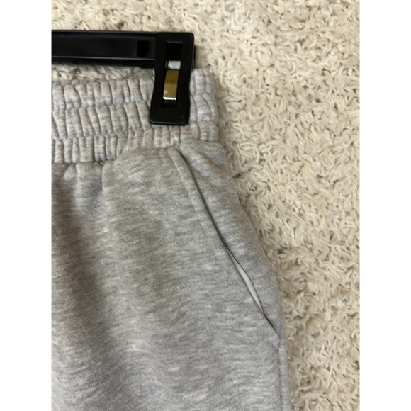 Trendy Queen Sweatpants Womens Small Gray Wide Leg Elastic Waist Comfort - Picture 3 of 10